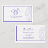 Trendy & Moderne Paarse Toon make-up/haarstylist Visitekaartje (Voorkant / Achterkant)