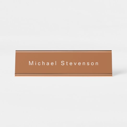Trendy moderne professional bureau naambordje (Voorkant)