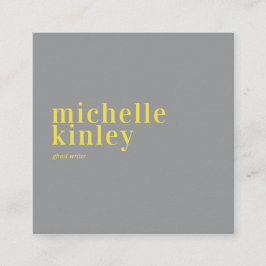 Trendy moderne professionele grijze netwerken vierkante visitekaartje