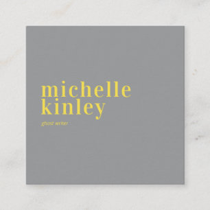 Trendy moderne professionele grijze netwerken vierkante visitekaartje