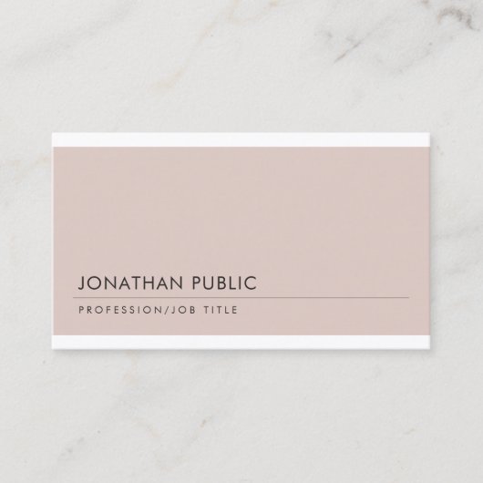 Trendy Moderne professionele ontwerpkool is aantre Visitekaartje (Voorkant)