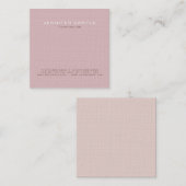 Trendy Moderne Professionele Premium Linnen Luxe Vierkante Visitekaartje (Voorkant / Achterkant)