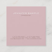 Trendy Moderne Professionele Premium Zijde Luxe Vierkante Visitekaartje (Voorkant)