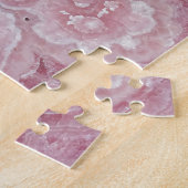 Trendy moderne roze agaat legpuzzel (Zijkant)