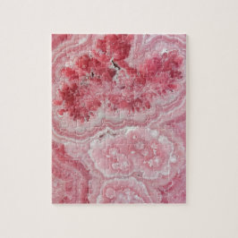 Trendy moderne roze agaat legpuzzel