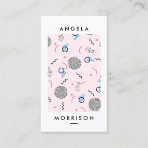 Trendy Moderne Roze van de Ontwerper van de Visitekaartje