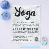 Trendy moderne roze yogales-advertentie flyer (Enkel)