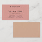 Trendy moderne schone elegante Plain Deluxe Visitekaartje (Voorkant / Achterkant)
