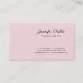 Trendy Moderne Stijlvolle Duidelijke Luxe Premium Visitekaartje (Voorkant)