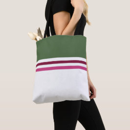 Trendy moderne stijlvolle eenvoudige strepen gestr tote bag