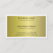 Trendy Moderne Stijlvolle Glamoureuze Duidelijke L Visitekaartje (Achterkant)