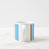 Trendy Moderne Strepen Espresso Kop (Achterkant)