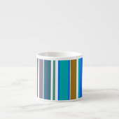 Trendy Moderne Strepen Espresso Kop (Voorkant)