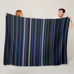 Trendy Moderne Strepen Fleece Deken