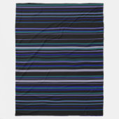 Trendy Moderne Strepen Fleece Deken (Voorkant)
