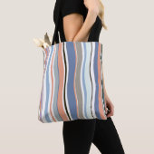 Trendy moderne strepen tote bag (Dichtbij)