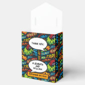 Trendy moderne stripboek pret trouwgunstdoos bedankdoosjes (Geopend)