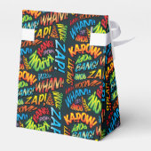 Trendy moderne stripboek pret trouwgunstdoos bedankdoosjes (Achterkant)