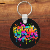 Trendy Moderne Tiener IYKYK 6-7 67 Sleutelhanger (Achterkant)