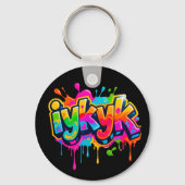 Trendy Moderne Tiener IYKYK 6-7 67 Sleutelhanger (Achterkant)