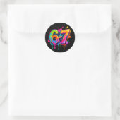 Trendy moderne tiener-meme 6-7 67 stickers (Tas)