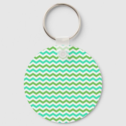 Trendy, moderne verse groene chevron sleutelhanger (Voorkant)
