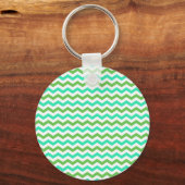 Trendy, moderne verse groene chevron sleutelhanger (Voorkant)
