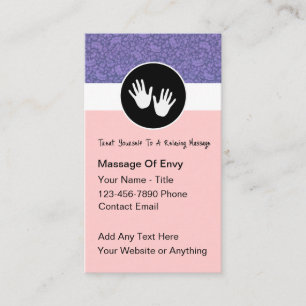 Trendy Moderne Visitekaartjes voor Massage Therapi