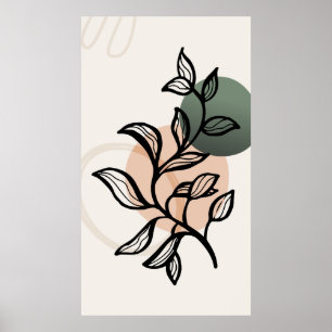 Trendy moderne vormgeving poster