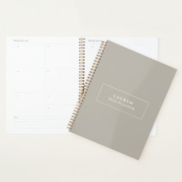 Trendy Moderne Zandsteen Minimal 2022 Planner