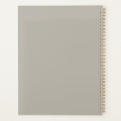 Trendy Moderne Zandsteen Minimal 2022 Planner (Achterkant)