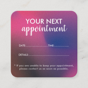Trendy Moderner Salon Afspraakherinneringskaart Afsprakenkaartje