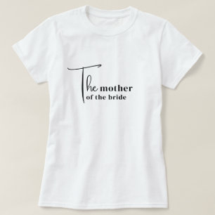 Trendy moeder van de bruid T-shirt