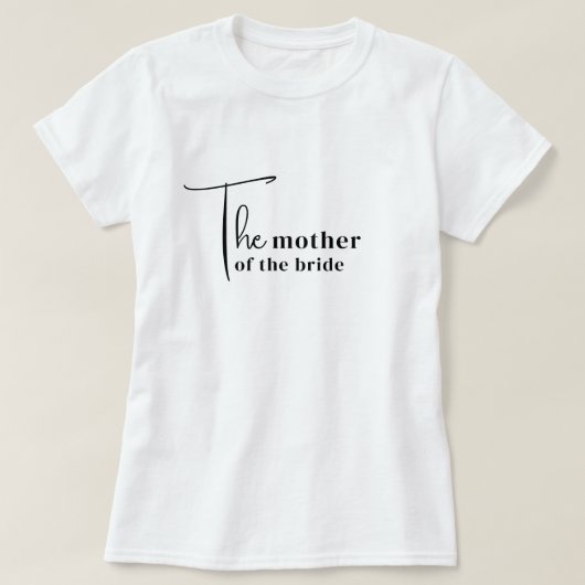 Trendy moeder van de bruid T-shirt (Design voorkant)