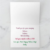 Trendy Moederdag Waterverf Kunst Pioenrozen Perfec Kaart (Binnen)