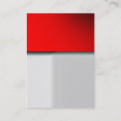 Trendy mollig grijs rood sfeervol visitekaartje (Achterkant)