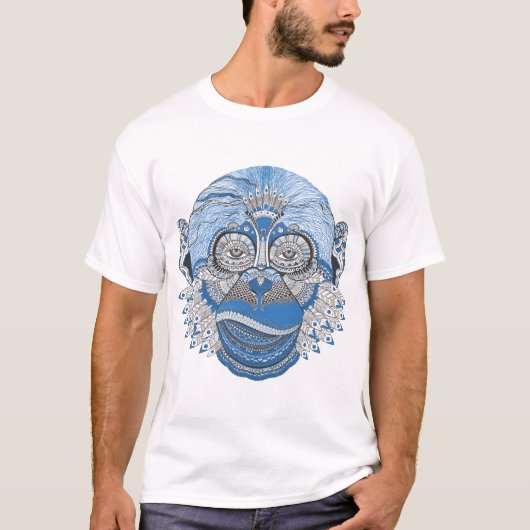 Trendy Monkey Mannen T-Shirt (Voorkant)