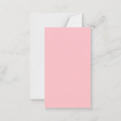 Trendy Monogram Blush Roze handgeschreven Sjabloon (Achterkant)