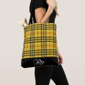 Trendy Monogram Clan MacLeod Plaid Tote Bag (Dichtbij)