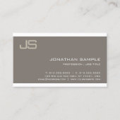 Trendy Monogram Design Modern Professional Luxe Visitekaartje (Voorkant)