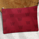 Trendy monogram, eenvoudig modern rood monogram etui<br><div class="desc">Duik in een wereld van stijl en functionaliteit met de Trendy Monogram Accessoirezak ontworpen door PixeliaDesigns, waar levendig rood voldoet aan moderne eenvoud. Deze strakke tas heeft een effen, levendige rode achtergrond, geaccentueerd door een gepersonaliseerd monogrampatroon, vervaardigd met een trendy, up-to-date lettertype dat een vleugje verfijning toevoegt aan uw accessoires....</div>