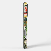 Trendy Monogram Floral  Damask Case-Mate iPhone Case (Achterkant / Rechts)