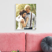 Trendy Monogram Foto Canvas Afdruk (Insitu (Woonkamer))