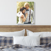 Trendy Monogram Foto Canvas Afdruk (Insitu (Slaapkamer))