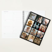 Trendy Monogram Foto Collage Planner (Display)