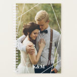 Trendy Monogram Foto Planner<br><div class="desc">Personaliseer met uw foto en douanebericht.</div>