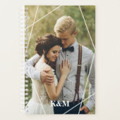 Trendy Monogram Foto Planner (Voorkant)