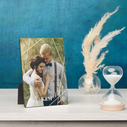 Trendy Monogram Fotoplaat (Zijkant)