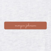 Trendy monogram | Gebrand Sinaasappel + Blush Scri Labels (Design 1)