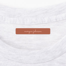 Trendy monogram | Gebrand Sinaasappel + Blush Scri Labels